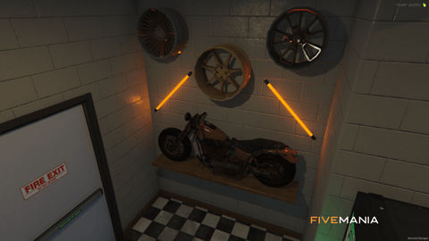 FIVEM Reds Tunndershop | Custom Mechanic Shop MLO | Interior & Exterior | Modern Design | Neon Lighting | Lounge & Arcade | Add-On | Optimized | Fivem Ready | High Quality — image 17