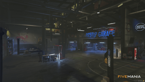 FIVEM Pitstop Hub | Custom Mechanic Shop MLO | Interior & Exterior | Detailed Garage | Lounge Area | Add-On | Optimized | Fivem Ready | High Quality — image 9