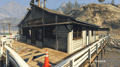 FIVEM Fishing Shop | Rustic Waterfront MLO | Interior & Exterior | Fishing Gear | Cafe Area | Add-On | Optimized | Fivem Ready | High Quality — image 4