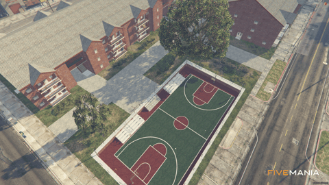 FIVEM Paleto Bay Hood | Residential Area Map Edit | Basketball Court | Custom Buildings | Paved Walkways | Add-On | Optimized | Fivem Ready | High Quality — image 9