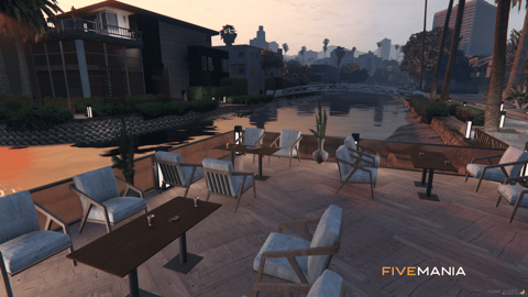 FIVEM Coffee Noir | Modern Lakeside Cafe MLO | Interior & Exterior | Outdoor Seating | Add-On | Optimized | Fivem Ready | High Quality — image 11