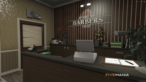 FIVEM Barber Shop | Cozy Hair Salon MLO | Interior & Exterior | Custom Props | Waiting Area | Reception | Add-On | Optimized | Fivem Ready | High Quality — image 4