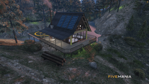 FIVEM Lake House | Modern Lake House MLO | Interior & Exterior | Helipad | Solar Panels | Deck | Add-On | Optimized | Fivem Ready | High Quality — image 2