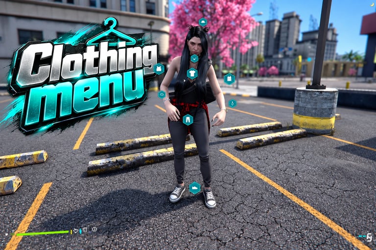 FIVEM Clothing Menu, Custom Character Clothing UI