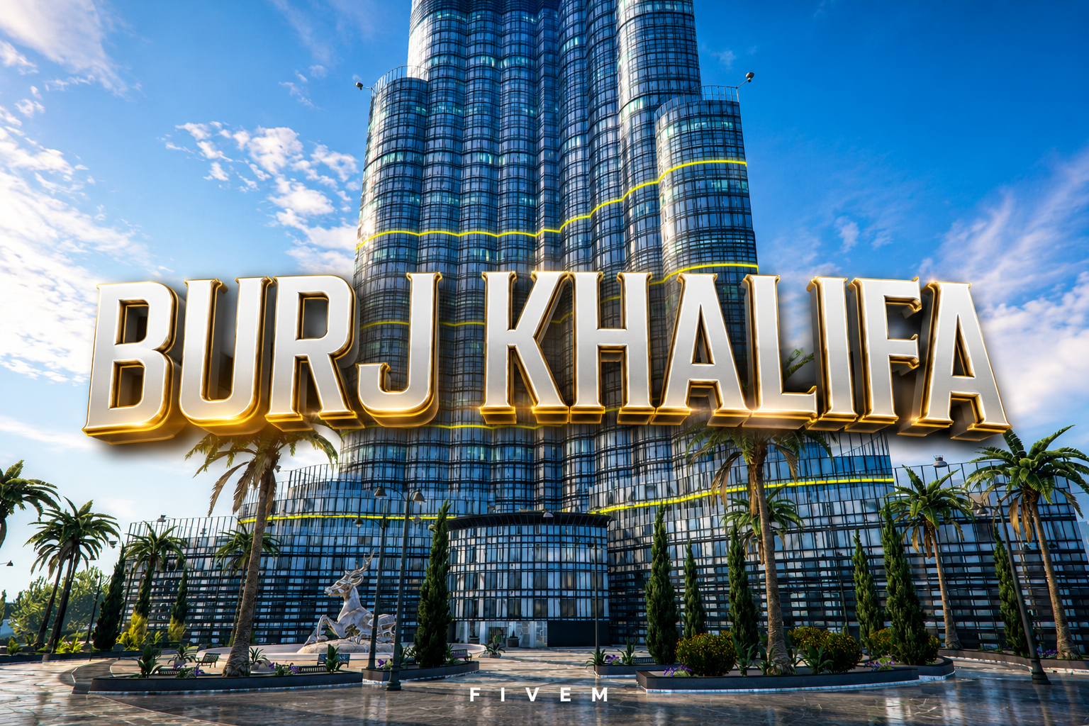 FIVEM Burj Khalifa | Iconic Skyscraper MLO | Multiple Interiors & Businesses | Luxury Apartments | Exterior & Interior | Add-On | Optimized | Fivem Ready | High Quality