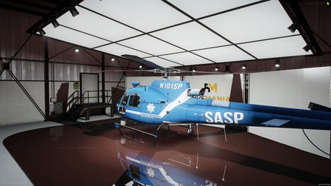 FIVEM As350 | Emergency Helicopter Add-On | Working Lights | Detailed Exterior | Custom Livery | Optimized | Fivem Ready | High Quality — image 8