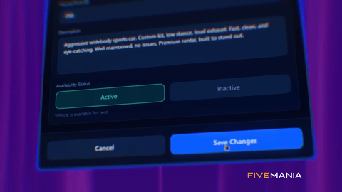 FIVEM Advanced Car Rental Business | Comprehensive Vehicle Rental Script | UI & Management Panel | Custom Vehicles | Payment System | Add-On | Optimized | Fivem Ready | High Quality, image 36
