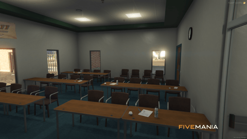 FIVEM Davis Sheriff Station | Detailed Police Station MLO | Interior & Exterior | Shooting Range | Jail Cells | Offices | Add-On | Optimized | Fivem Ready | High Quality — image 12