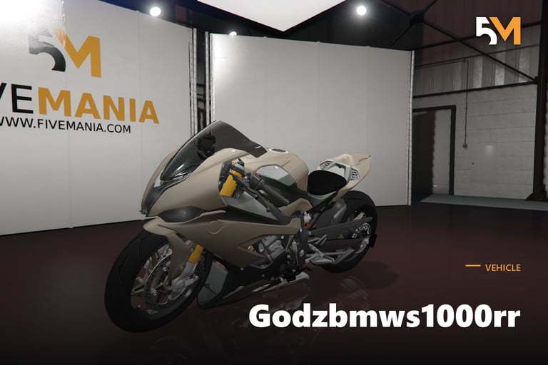 FIVEM Godzbmws1000rr, Realistic Sport Bike [Badged] Add-On