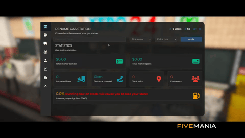 FIVEM Gas Station Ownership | Business Management Script | Ownership & Upgrades | Banking System | Custom UI | Add-On | Optimized | Fivem Ready | High Quality, image 3