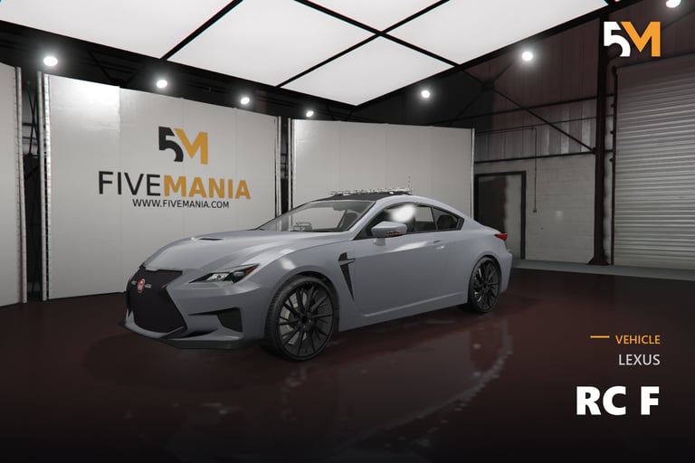 FIVEM Lexus RC F, Lore Friendly Sports Coupe
