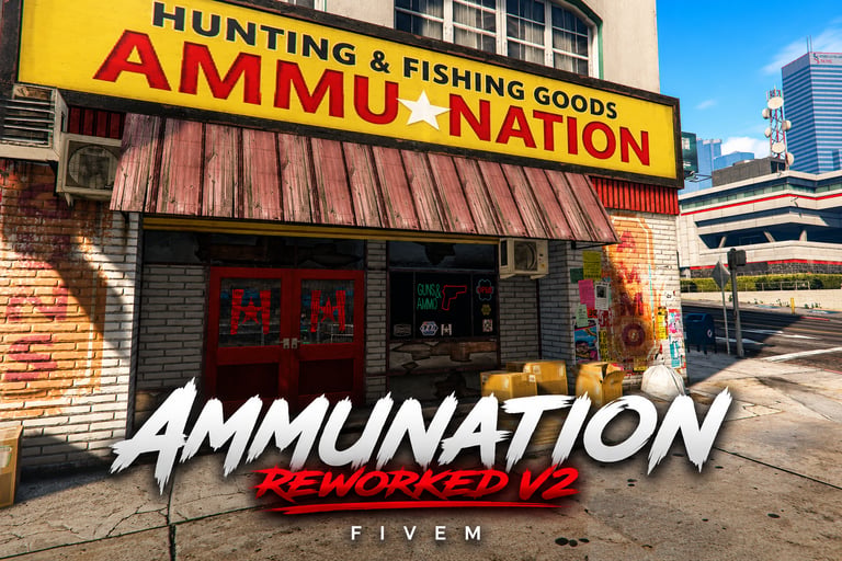 FIVEM Ammunation Reworked V2, Custom Gun Store MLO