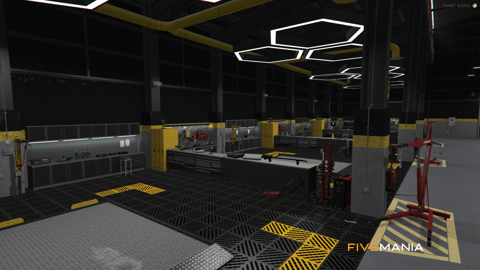 FIVEM East Customs | Modern Mechanic Shop MLO | Interior & Exterior | Office Space | Custom Branding | Add-On | Optimized | Fivem Ready | High Quality — image 7
