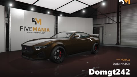 FIVEM Dominator Domgt242 | Realistic Sports Car Add-On | Interior & Exterior | Working Lights | Tuning Parts | Add-On | Optimized | Fivem Ready | High Quality cover