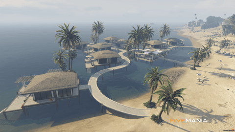 FIVEM Oasis Resort | Luxury Island Resort MLO | Overwater Bungalows | Beach Bar | Interior & Exterior | Add-On | Optimized | Fivem Ready | High Quality — image 2