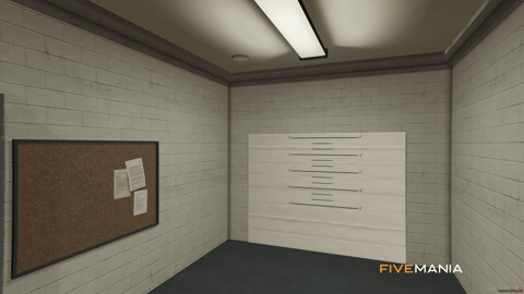 FIVEM Sandy Sheriff | Detailed Law Enforcement MLO | Interior & Exterior | Jail Cells | Office Spaces | Garage | Add-On | Optimized | Fivem Ready | High Quality — image 20