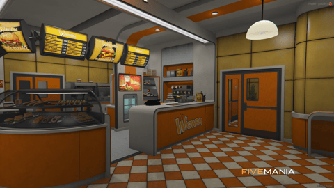 FIVEM Wigwam Restaurant | Classic Diner MLO | Interior & Exterior | Full Kitchen | Office Space | Add-On | Optimized | Fivem Ready | High Quality — image 6