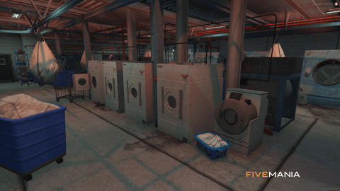 FIVEM Laundry Superlab Los Santos | Industrial Laundry MLO | Interior & Exterior | Working Machines | Storage Areas | Add-On | Optimized | Fivem Ready | High Quality — image 13