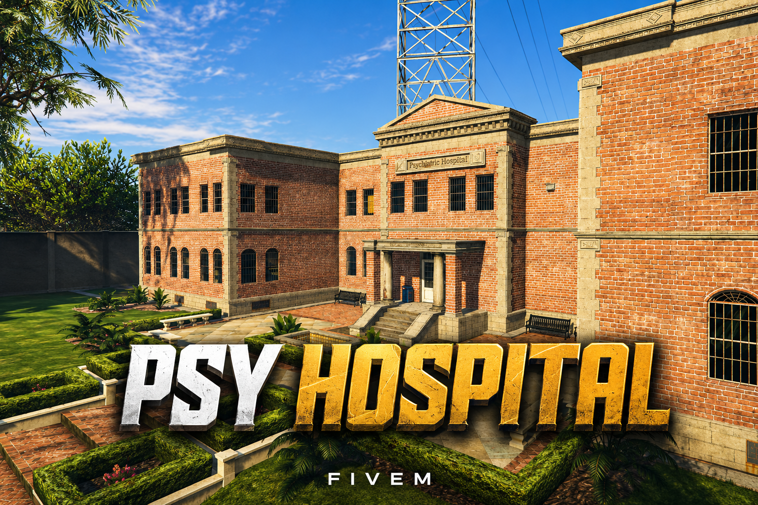 FIVEM Psy Hospital | Immersive Psychiatric Hospital MLO | Interior & Exterior | Patient Rooms | Staff Areas | Add-On | Optimized | Fivem Ready | High Quality