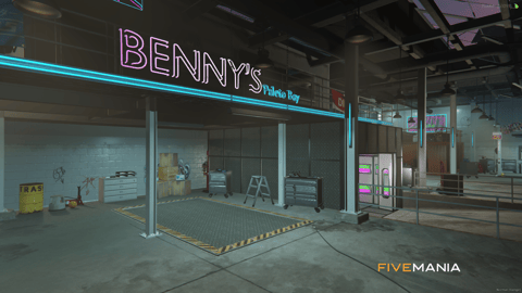 FIVEM Paleto Bennys | Custom Mechanic Shop MLO | Interior & Exterior | Lounge Area | Stunt Track | Custom Props | Add-On | Optimized | Fivem Ready | High Quality — image 10