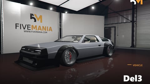 FIVEM Del3 | Custom Sports Car [Unbadged] Add-On | Widebody Kit | Custom Rims | Performance Upgrades | Optimized | Fivem Ready | High Quality cover
