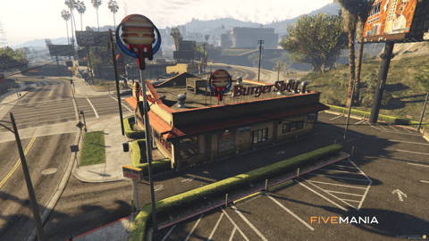FIVEM Burger Shot Mirror Park | Fast Food Restaurant MLO | Interior & Exterior | Custom Props | Optimized | Add-On | Fivem Ready | High Quality — image 4