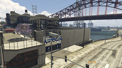FIVEM Aztecas Hood | Custom Gang Territory MLO | Interior & Exterior | Bar & Pool Tables | Basketball Court | Add-On | Optimized | Fivem Ready | High Quality — image 9