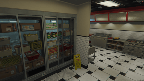 FIVEM Hornys Restaurant | Fast Food Dining MLO | Interior & Exterior | Full Kitchen | Dining Area | Office Space | Drive-Thru | Add-On | Optimized | Fivem Ready | High Quality — image 15