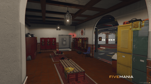 FIVEM Sandy Fire Station | Lore-Friendly Fire Department MLO | Interior & Exterior | Garage Bays | Offices & Training Room | Add-On | Optimized | Fivem Ready | High Quality — image 24