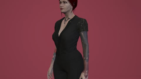Mary | Female Ped | Multiple Outfits | Optimized & Fivem Ready [Add-On] — image 4
