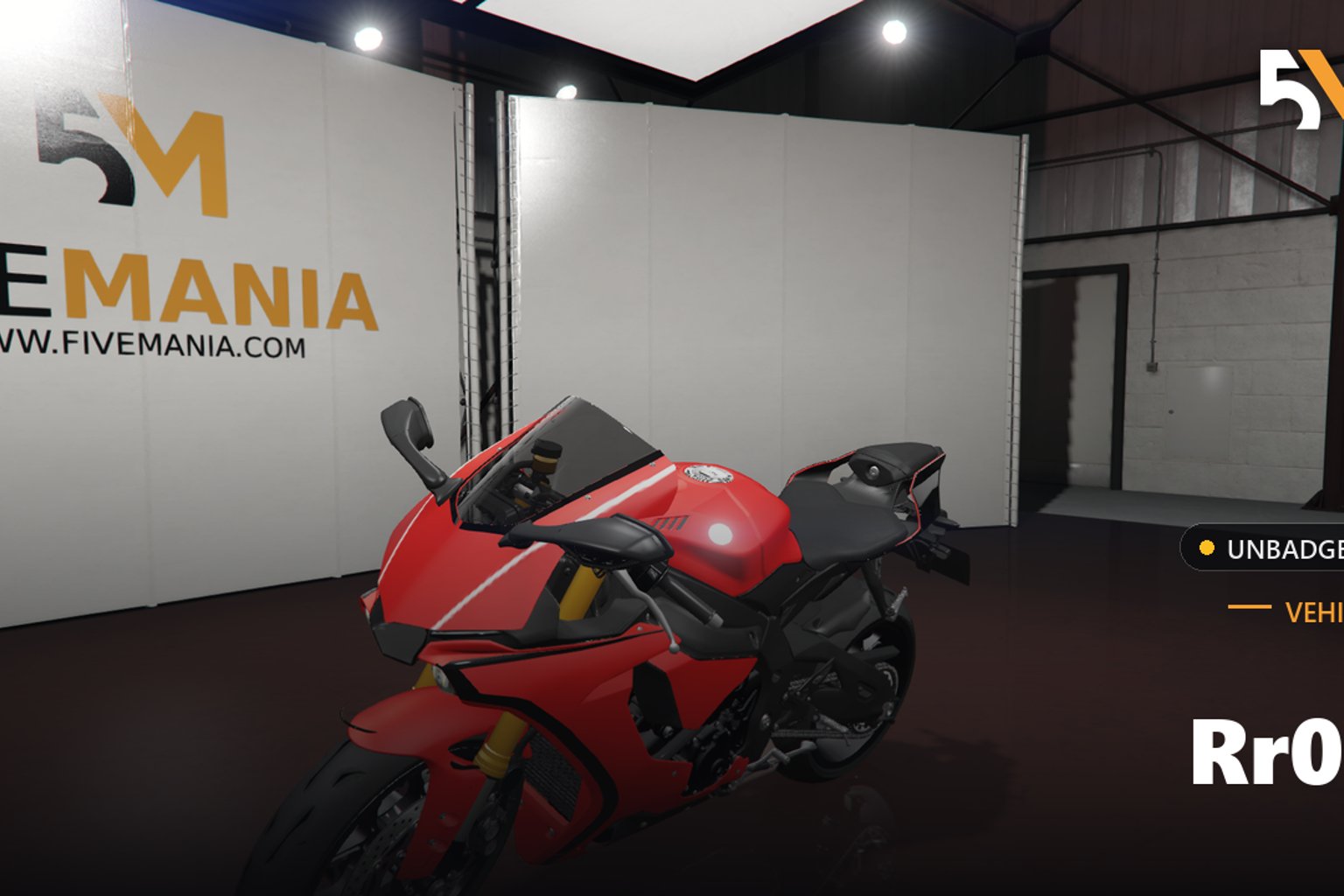 FIVEM Rr01 | Realistic Sports Bike [Unbadged] Add-On | Optimized | Fivem Ready | High Quality