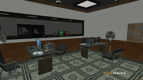 FIVEM Ocean Police Department | Detailed Police Station MLO | Interior & Exterior | Multiple Rooms | Custom Props | Add-On | Optimized | Fivem Ready | High Quality — image 12