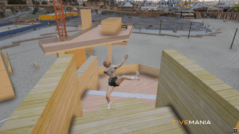 FIVEM Rooftop Rush Parkour | Dynamic Parkour Map | Challenging Routes | Rooftop & Container Courses | Add-On | Optimized | Fivem Ready | High Quality, image 13
