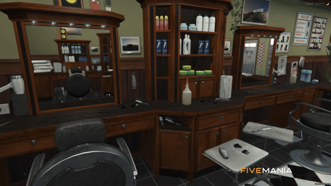FIVEM Barber | Classic Barber Shop MLO | Interior & Exterior | Custom Props | Optimized | Fivem Ready | High Quality — image 6