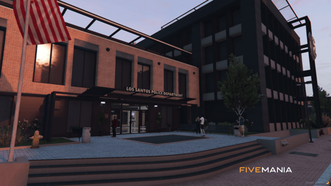 FIVEM Mission Row Police Department V2 | Enhanced Police Station MLO | Interior & Exterior | Modern Design | Detailed Offices | Garage | Add-On | Optimized | Fivem Ready | High Quality — image 3