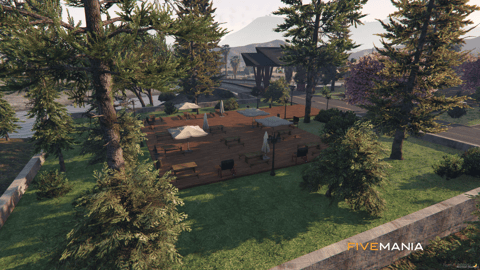 FIVEM Drive In Cinema | Waterfront Entertainment MLO | Outdoor Cinema Screen | Beach Bar & Lounge | Parking Area | Add-On | Optimized | Fivem Ready | High Quality — image 6
