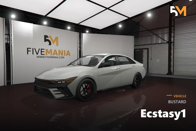 FIVEM BUSTARD Ecstasy1, Realistic Sedan Add-On