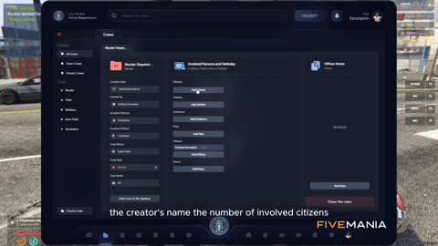 FIVEM Police MDT and Dispatch System | Comprehensive Law Enforcement Tool | Live Map, Dispatch Calls, Citizen & Case Management, Department Overview | Add-On | Optimized | Fivem Ready | High Quality, image 31