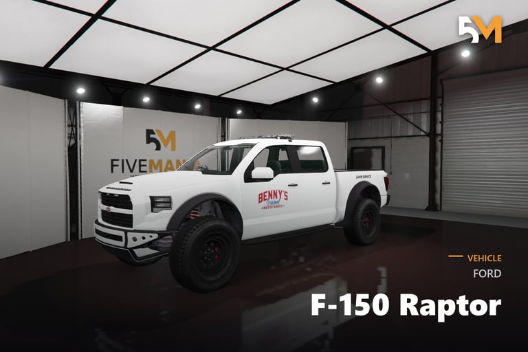 FIVEM Ford F-150 Raptor, Lore Friendly Off-Road Pickup Truck