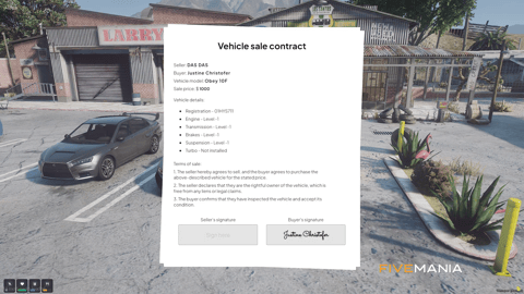 FIVEM Used Car Business | Comprehensive Dealership Script | Vehicle Sales & Contracts | Test Drives | Inspection | Add-On | Optimized | Fivem Ready | High Quality, image 38