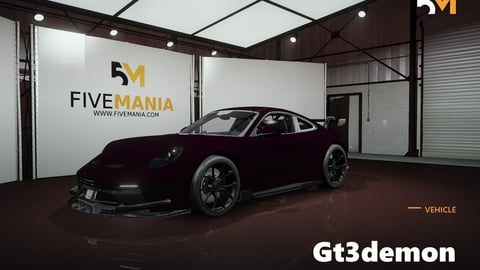 FIVEM Gt3demon | Realistic Sports Car [Badged] Add-On | Optimized | Fivem Ready | High Quality cover