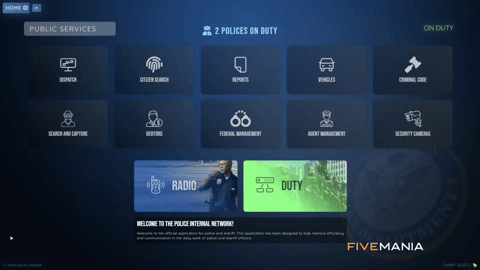 FIVEM Police Job V3 | Comprehensive Police Job Script | Advanced MDT & CAD | Internal Radio System | Citizen Search | Add-On | Optimized | Fivem Ready | High Quality, image 2
