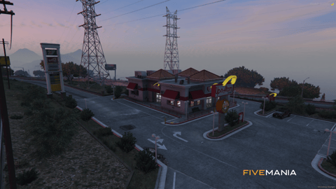 FIVEM Up N Atom Freeway | Iconic Fast Food Restaurant MLO | Interior & Exterior | Detailed Kitchen | Dining Area | Add-On | Optimized | Fivem Ready | High Quality — image 2