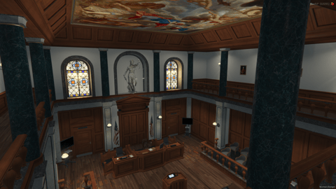 FIVEM Townhall | Grand Civic Building MLO | Interior & Exterior | Offices | Meeting Room | Courtroom | Add-On | Optimized | Fivem Ready | High Quality — image 11