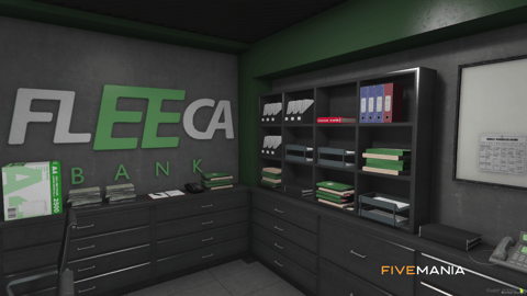 FIVEM Fleeca V2 | Enhanced Bank MLO | Interior & Exterior | Custom Props | Security Vault | Office Space | Add-On | Optimized | Fivem Ready | High Quality — image 5