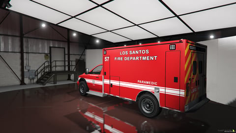 FIVEM Dodge Ram Ambulance | Lore Friendly Emergency Ambulance | Working Lights | Custom Livery | Add-On | Optimized | Fivem Ready | High Quality, image 8