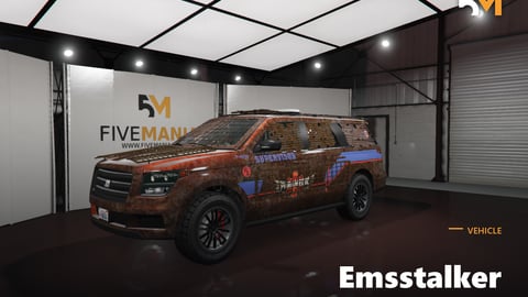 FIVEM Emsstalker | Post-Apocalyptic EMS SUV [Unbadged] Add-On | Custom Textures | Liveries | Optimized | Fivem Ready | High Quality cover