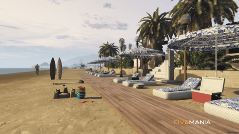 FIVEM Luma Beach Club | Exclusive Coastal Retreat MLO | Pool & Bar | Lounge Areas | Custom Props | Add-On | Optimized | Fivem Ready | High Quality — image 9