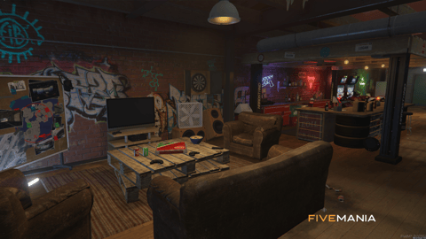 FIVEM Tuner Shop | Custom Mechanic Shop MLO | Interior & Exterior | Bar & Basketball Court | Car Lifts | Add-On | Optimized | Fivem Ready | High Quality — image 15