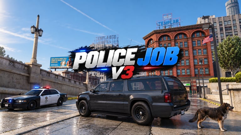 FIVEM Police Job V3, Comprehensive Police Job Script